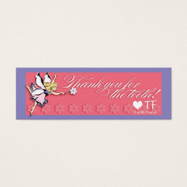 Tooth Fairy Thank You Note (Front)