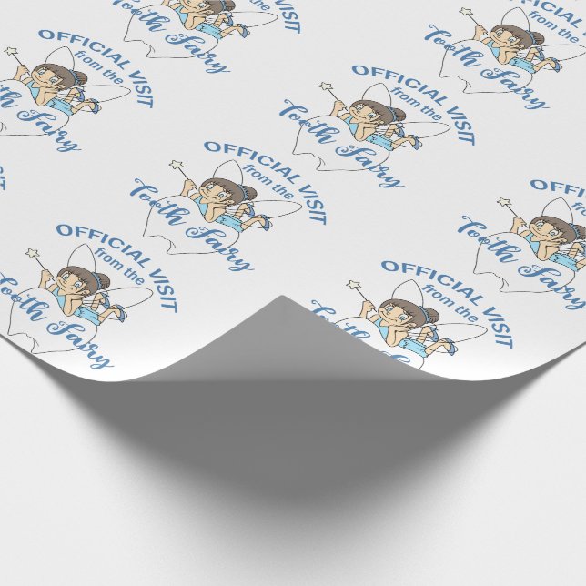 Tooth Fairy Visit Wrapping Paper (Corner)