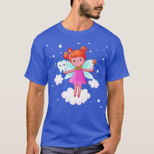 Tooth Fairy With Magic Wand Imaginary Being Fictio T-Shirt