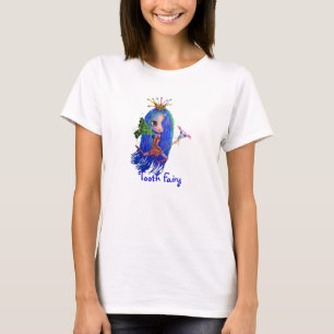 Tooth Fairy with Toothbrush Crown T-Shirt