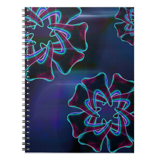 Tooth Flower Design Dentist Orthodontist Notebook (Front)