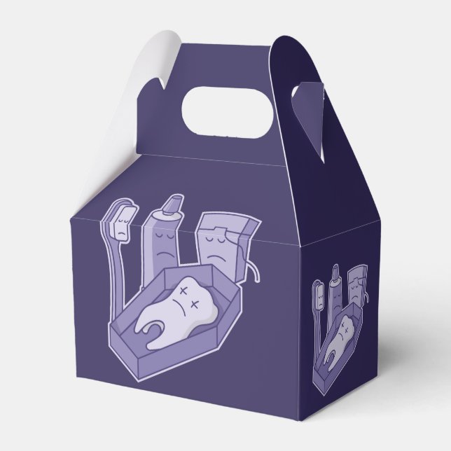 Tooth Funeral Favour Box (Front Side)