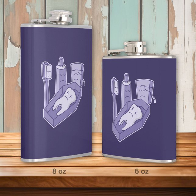Tooth Funeral Hip Flask (Creator Uploaded)