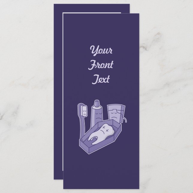 Tooth Funeral Invitation (Front/Back)