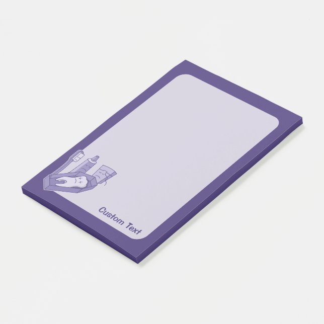 Tooth funeral post-it notes (Angled)