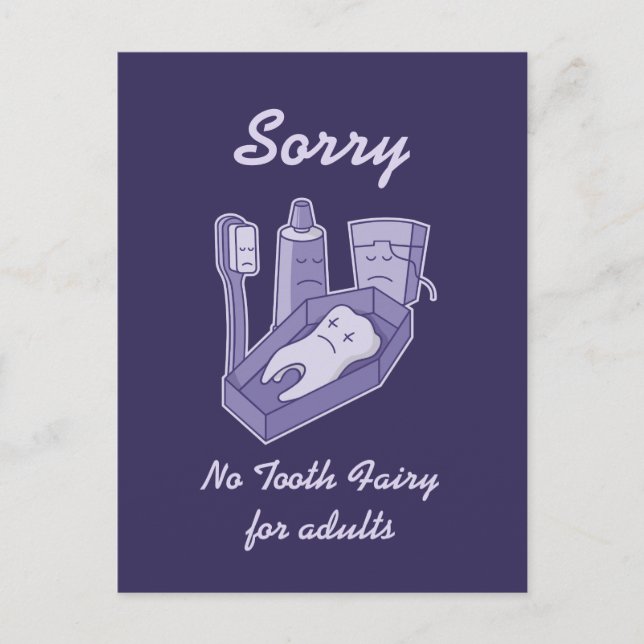 Tooth Funeral Postcard (Front)