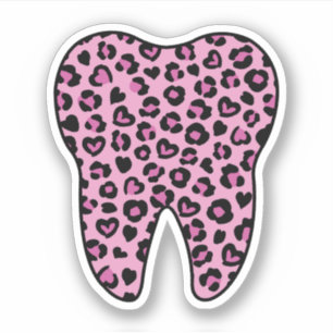 Tooth Leopard Print, Gift for Dental Assistant
