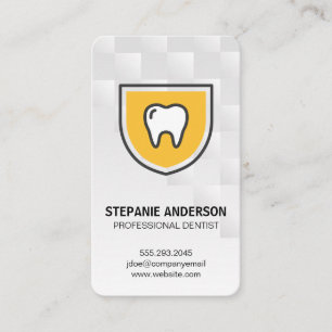 Tooth Logo Dental Health Care Business Card