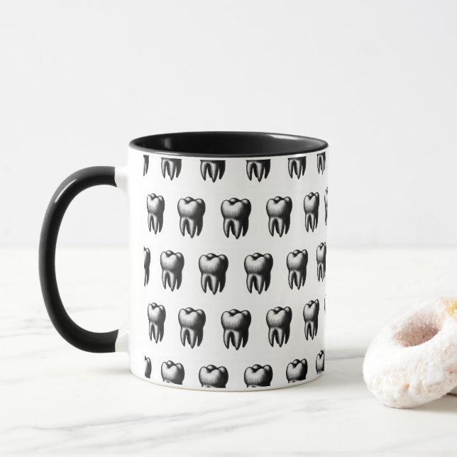 Tooth  mug (With Donut)