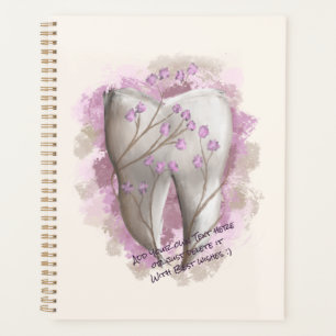 Tooth Painting. Dentist, Dental Assistant Template Planner