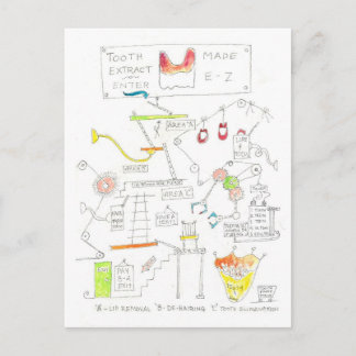 Tooth Pulling Postcard