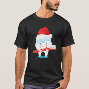 Tooth Santa Christmas Cute X-Mas Dental Assistant T-Shirt