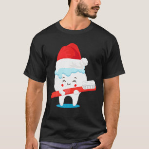 Tooth Santa Christmas Cute X-Mas Dental Assistant T-Shirt