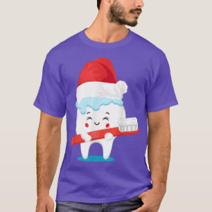 Tooth Santa Christmas Cute XMas Dental Assistant H T-Shirt