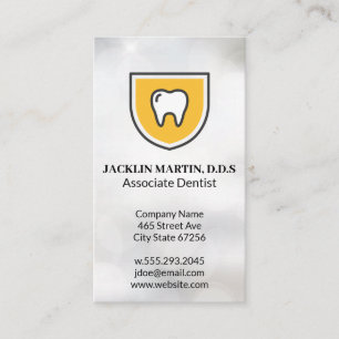 Tooth Shield   Dentist Logo Business Card