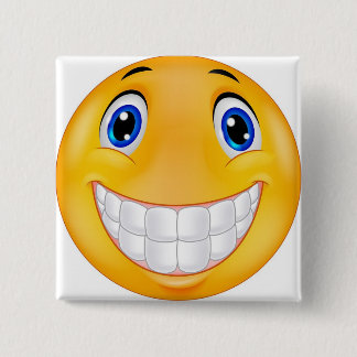 tooth smile 15 cm square badge