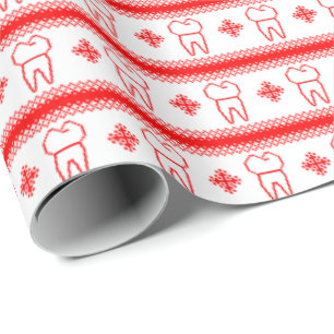Tooth Snow Wrapping Paper