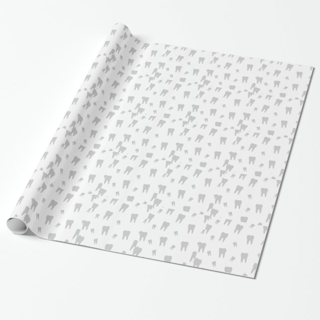 Tooth wallpaper for dentist wrapping paper (Unrolled)
