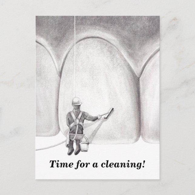 Tooth Washer Appointment Reminder Postcard (Front)