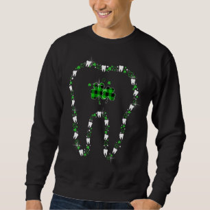 Tooth With Shamrocks Dental Assistant Happy St Pat Sweatshirt