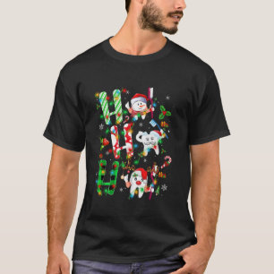 Tooth Xmas Lighting Ho Ho Santa Teeth Dentist Chri T-Shirt