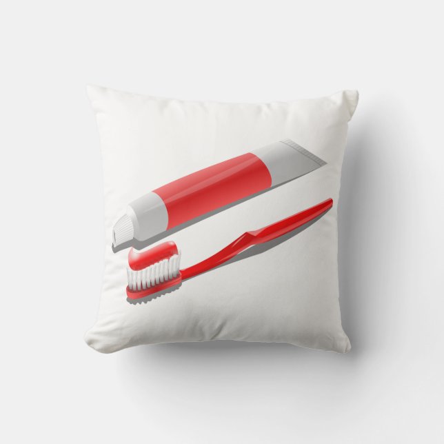 Toothbrush And Toothpaste Cushion (Front)