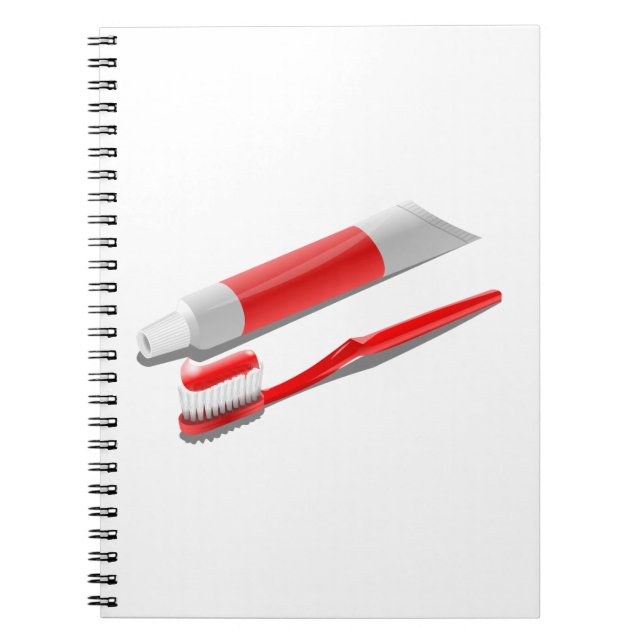 Toothbrush And Toothpaste Notebook (Front)