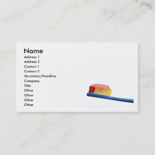 Toothbrush Business Card