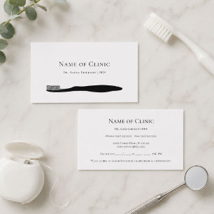 Toothbrush Dental Appointment Reminder Card