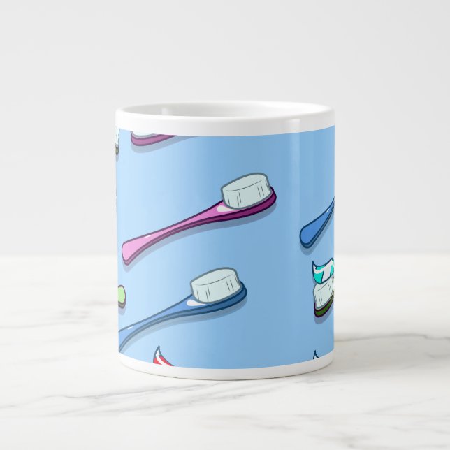 Toothbrushes Large Coffee Mug (Front)
