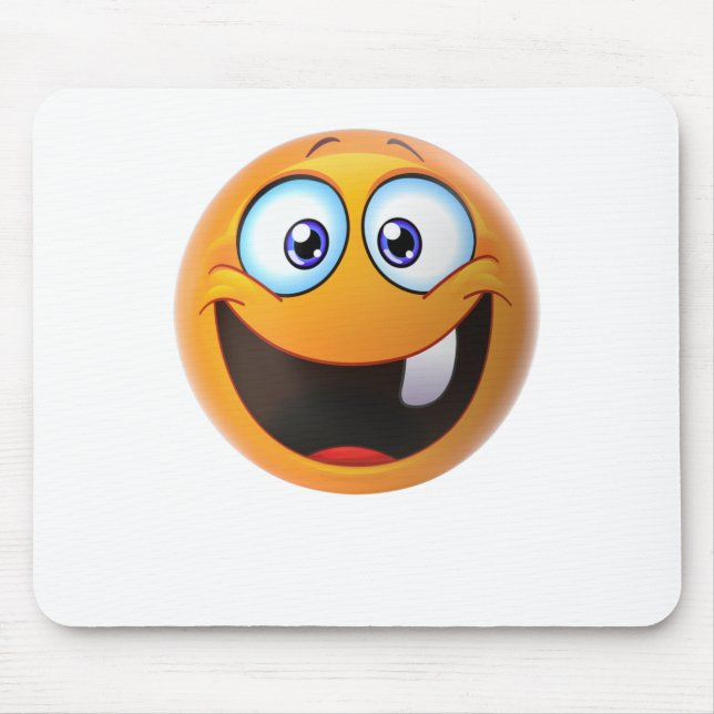 Toothless Smile Yellow Mouse Pad (Front)