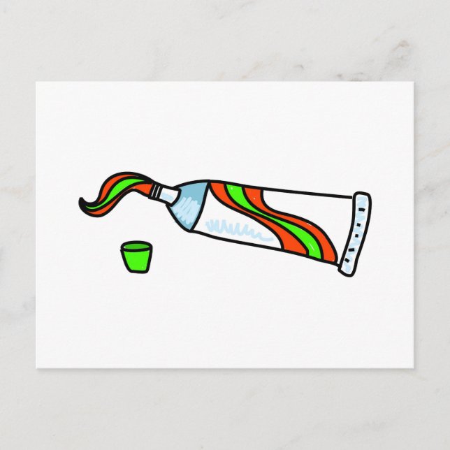 Toothpaste Postcard (Front)