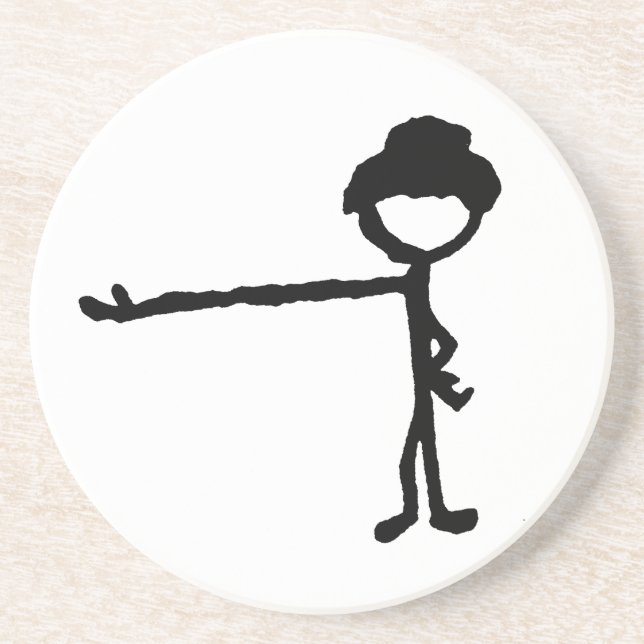 TOOTHPICKdude6in Coaster (Front)