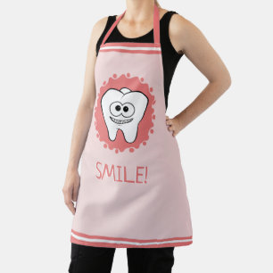 Toothy Dentist Pink Apron