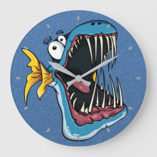 Toothy Fish Wall Clock