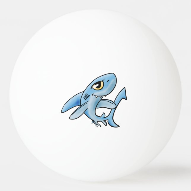 Toothy Grin Shark Ping Pong Ball (Front)