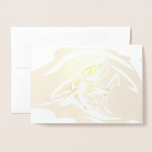 Toothy Grinning Shark Foil Card