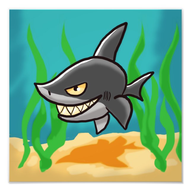 Toothy Shark Photo Print (Front)