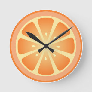 Tootie Fruity Orange Clock