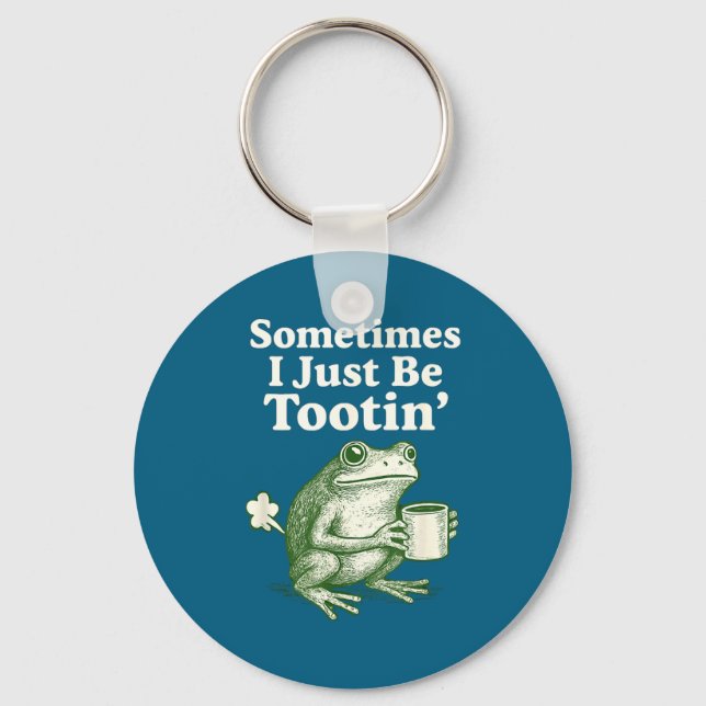tootin I Sometimes Just Frog Team Key Ring (Front)