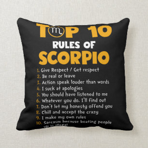 Top 10 Rules of Scorpio Birthday Gifts Cushion