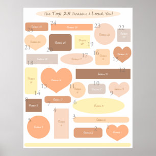 "Top 25 Reasons - Autumn" Poster