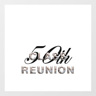 TOP 50th Class Reunion Window Cling