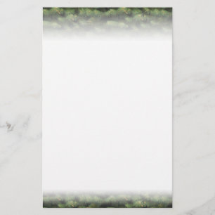 Top and Bottom Spruce Border Stationery