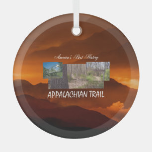 TOP Appalachian Trail Glass Ornament