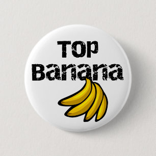 Top Banana 6 Cm Round Badge
