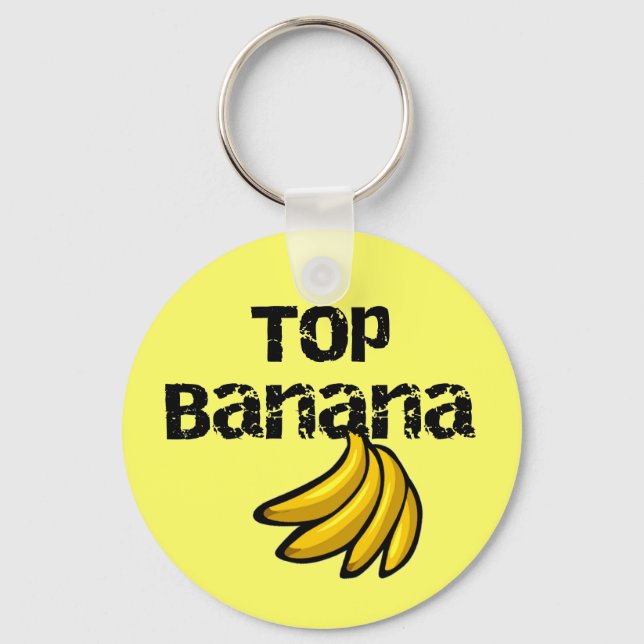 Top Banana Tshirts and Gifts Key Ring (Front)