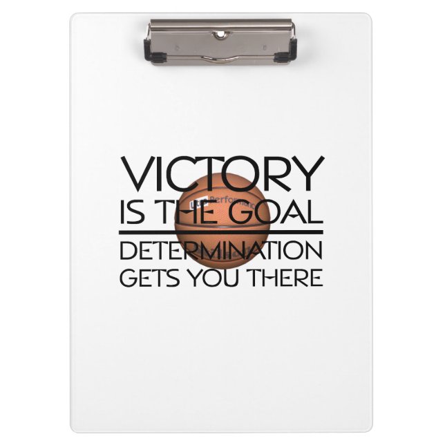 TOP Basketball Victory Slogan Clipboard (Front)