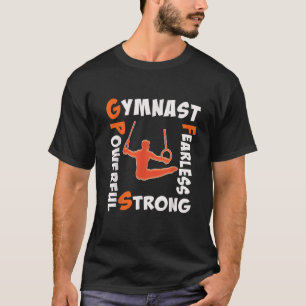 Top Best Funny Boys Mens Gymnastics Strong Gift T