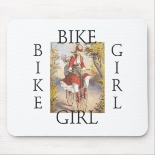 TOP Bike Girl Mouse Pad